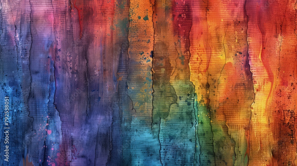 Poster wooden background with vertical colorful lines abstract background