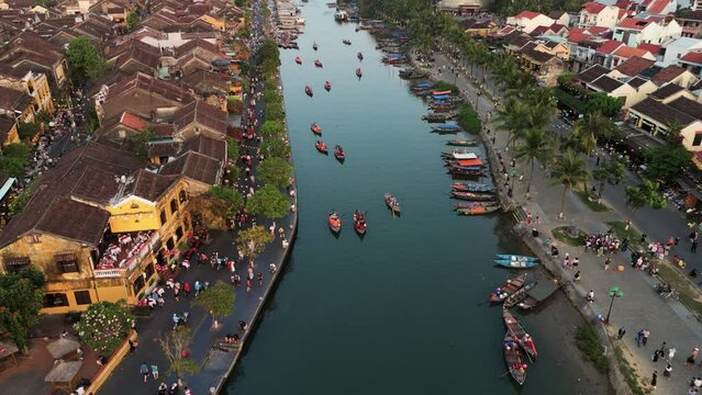 Aerial view of Hoi An in Vietnam