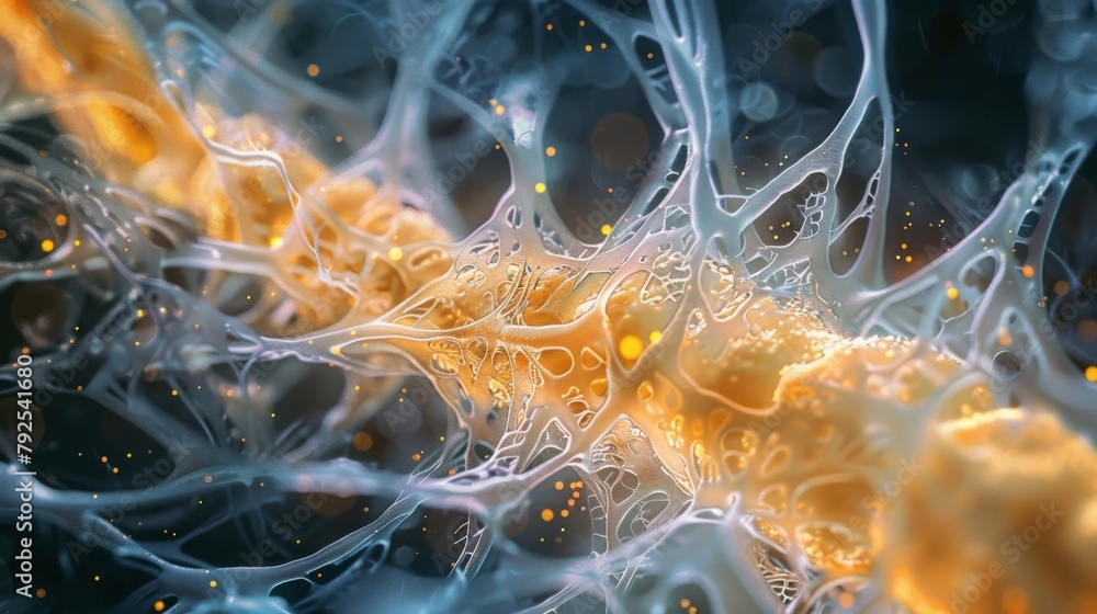 Poster a crosssection of a nematode revealing the intricate network of muscle fibers that enable these tiny