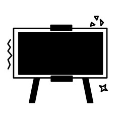 Blackboard doodle for school& education clip art. - obrazy, fototapety, plakaty
