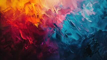 Fototapeta premium Vibrant Abstract Acrylic Painting