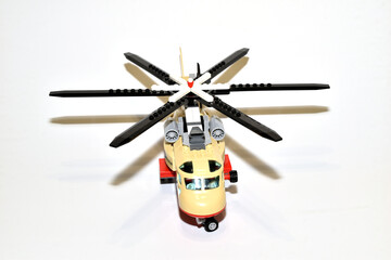 Children's toy helicopter, a copy of the real one.