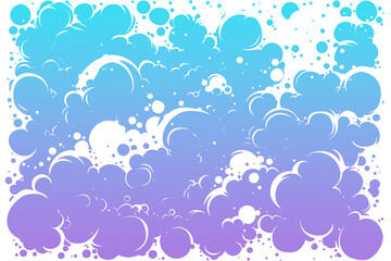 Obraz premium ポップなバブルのグラデーションの背景