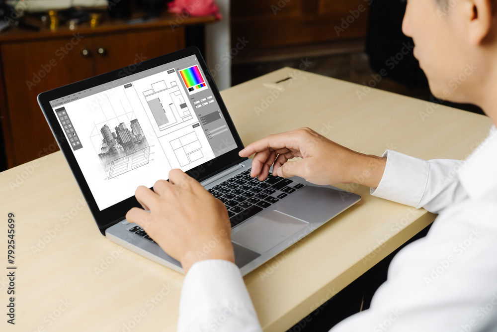 Aufkleber architectural design modish software application for architect business and professional designer