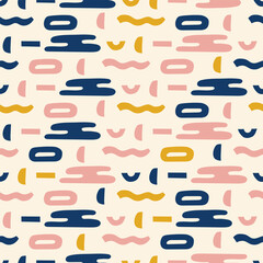 seamless pattern, geometric art surface design for fabric scarf and decor