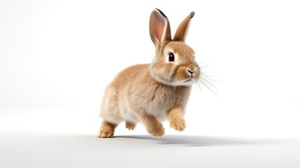 Obraz premium Adorable Bunny: Studio Portrait of Cute Rabbit, Isolated on Transparent Background