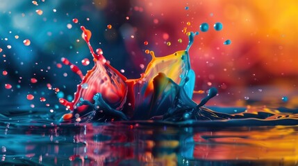 Vibrant Paint Splash Explosion