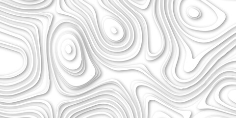 Abstract wavy paper cutout background. Wavy lines in white background. Geometric shapes and lines. 3d render paper cut design. vector illustration.