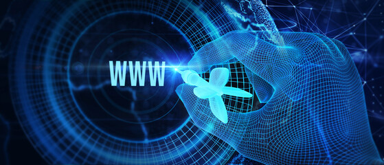 World wide web concept globe icon set. Planet web symbol set. Planet icon with world wide web sign. 3d illustration