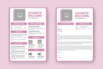 Resume and Cover Letter Layout Set