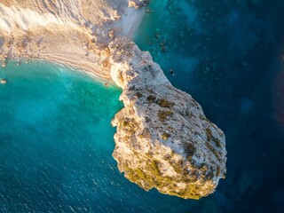 Mizithres on Zakynthos - top down shot from a drone 