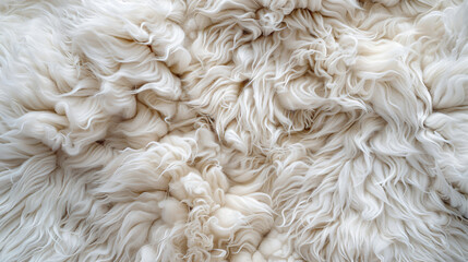 Closeup animal white wool sheep panoramic background 