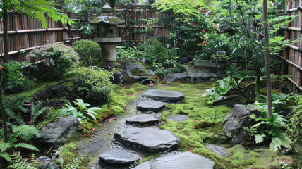 The Art and Culture of Japanese Gardens: A Case Study of a Garden with Stone Paths