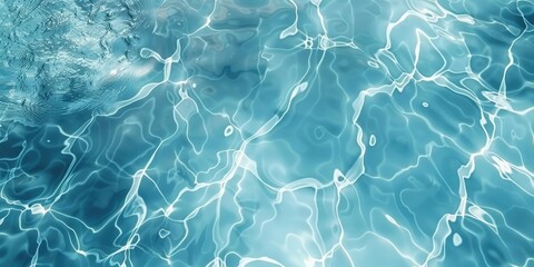 Obraz premium Texture of glitter water and soft waves. sparkling in water - background