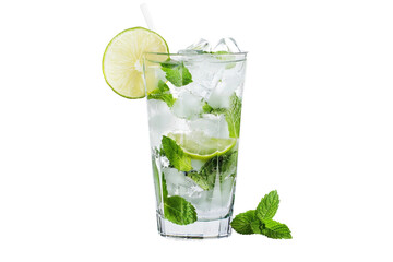 Mojito Glass on Transparent Background