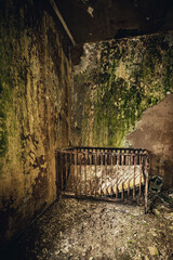 The abandoned rotten hotel with decay