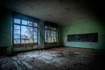 The abandoned monastery school.
