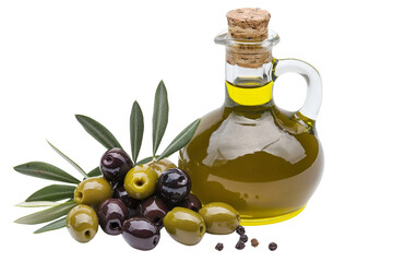 Olive Orchard Essence on Transparent Background