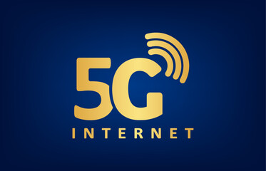 5G Internet logo. Vector design.