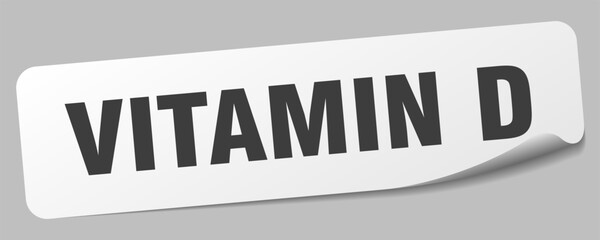 vitamin d sticker. vitamin d label
