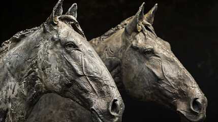 Detail horses ..