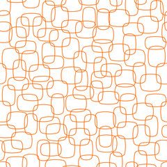 Orange dress pattern textile - seamless vector print