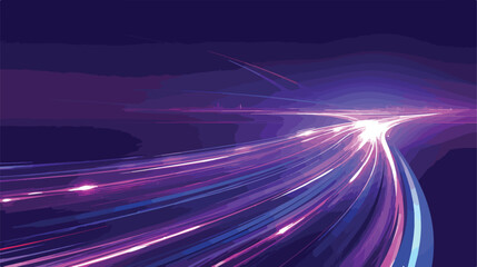 Fototapeta na wymiar Speed motion abstract violet purple light effect at