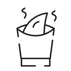 Chinese Food Restaurant Line Icon