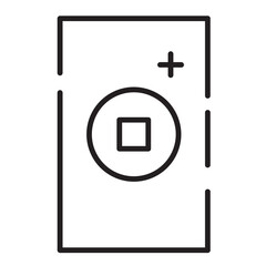 Fototapeta premium Gift Lunar Chines Line Icon