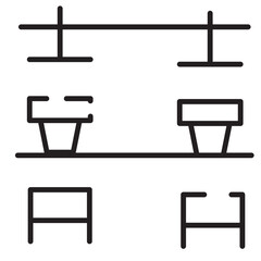 Letters New Word Line Icon