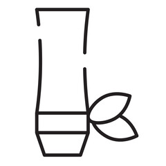 Accessories Bamboo Chinese Line Icon