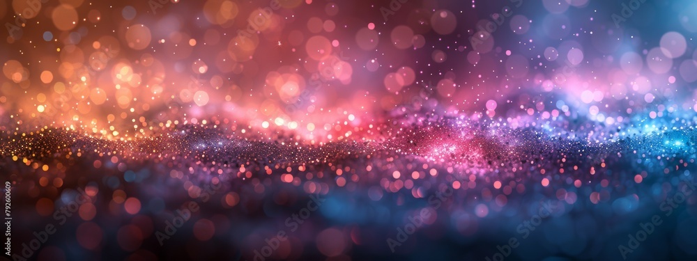 Poster a background showcasing a blurred light source with a soft glow and pastel color palette, creating a