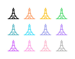 Editable tower vector icon. Landmark, monument, building, structure, architecture. Part of a big icon set family. Perfect for web and app interfaces, presentations, infographics, etc