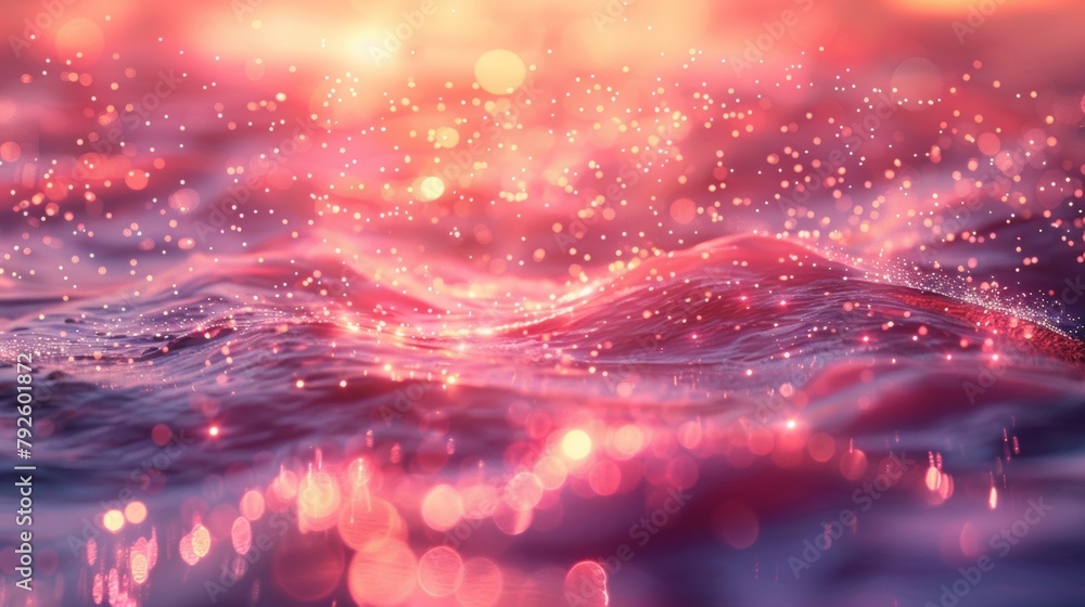 Poster a background showcasing a blurred light source with a soft glow and pastel color palette, creating a