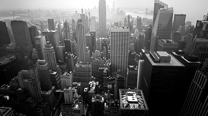 city black and white