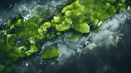 Obraz premium Beautiful moldavite crystal texture background