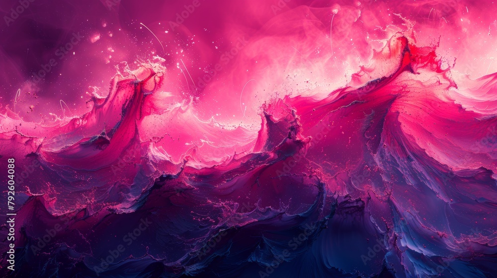 Poster a background with a digital brushstroke texture, resembling a painting created in a digital art prog