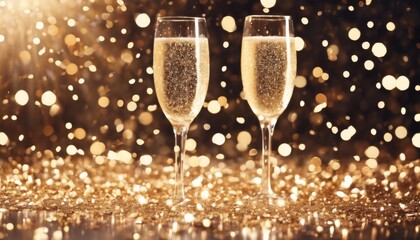 'New Color Year Year's Background. confetti Champagne Eve Sparkle background champaign colours sparkling party glistering invitation invite brown anniversary glittering christmas h'