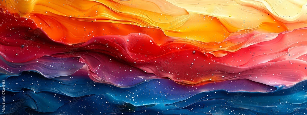 Poster a background with a digital brushstroke texture, resembling a painting created in a digital art prog