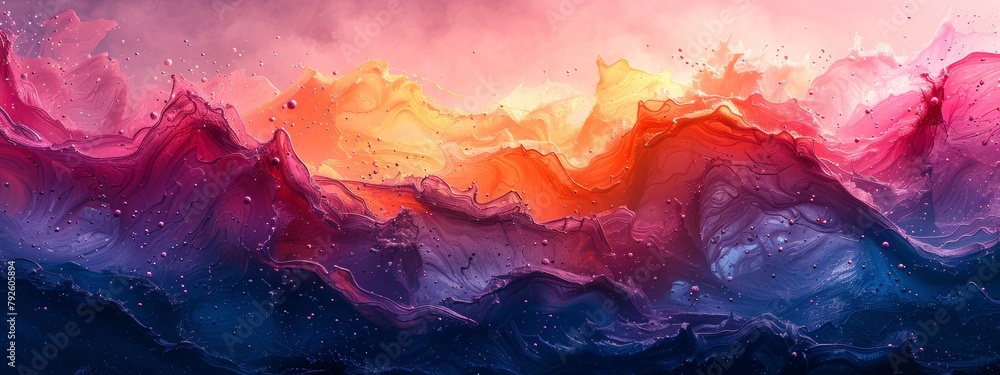 Poster a background with a digital brushstroke texture, resembling a painting created in a digital art prog