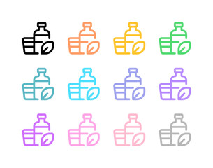 Editable biodegradable packagind, bottle, cup vector icon. Environment, ecology, eco-friendly. Part of a big icon set family. Perfect for web and app interfaces, presentations, infographics, etc