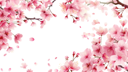 Pink blossom of a tree