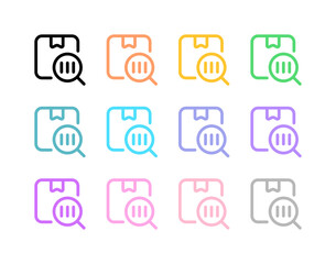 Editable package barcode scanner vector icon. Shipping, delivery, e-commerce, logistics. Part of a big icon set family. Perfect for web and app interfaces, presentations, infographics, etc