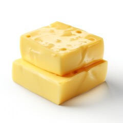 Butter isolated on transparent background