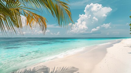 Fototapeta na wymiar A Serene Tropical Beach Paradise