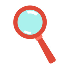 magnifying glass search isolated on white background