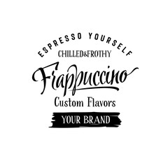 Frappuccino Coffee Label Design