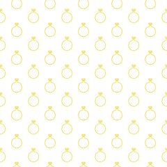 Wedding rings icon isolated seamless pattern on white background