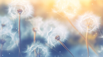 dandelion in the wind - Powered by Adobe