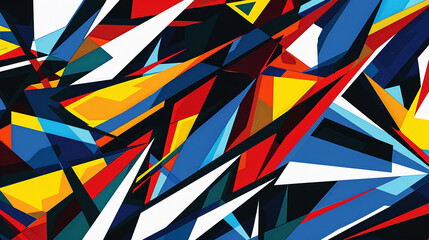 Generate a pattern of sharp, geometric lines with bold angles
